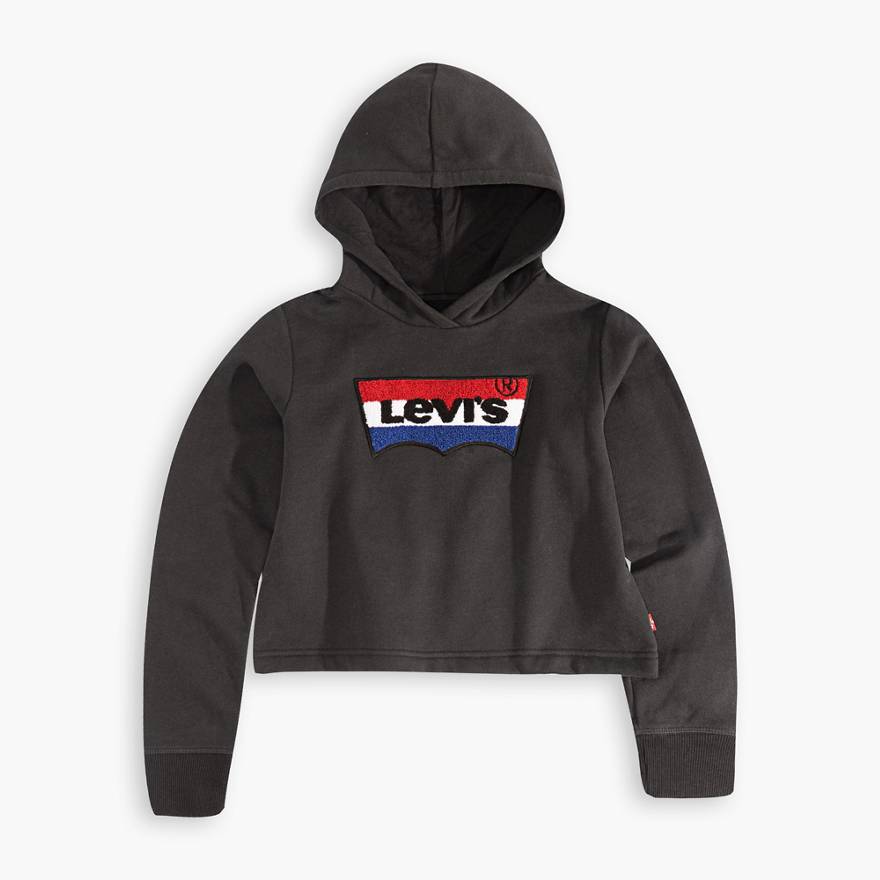 Big Girls Fleece Cropped Hoodie 1