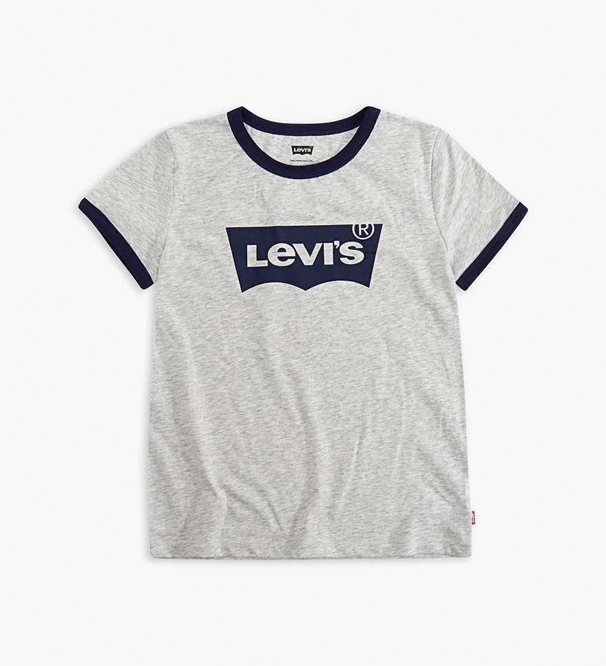 Little Girls 4-6x Levi’s® Retro Ringer Tee Shirt - Grey | Levi's® US
