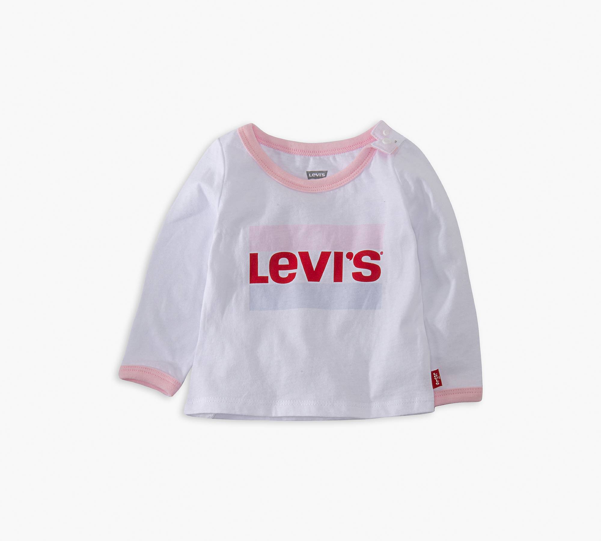 Baby Girls Long Sleeve Ringer Tee Shirt 1