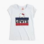 Big Girls Levi's® x Hello Kitty Sportswear Logo Tee Shirt 1