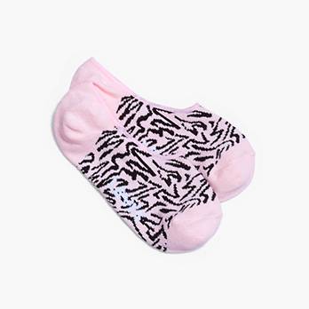 Zebra Print No Show Socks 2
