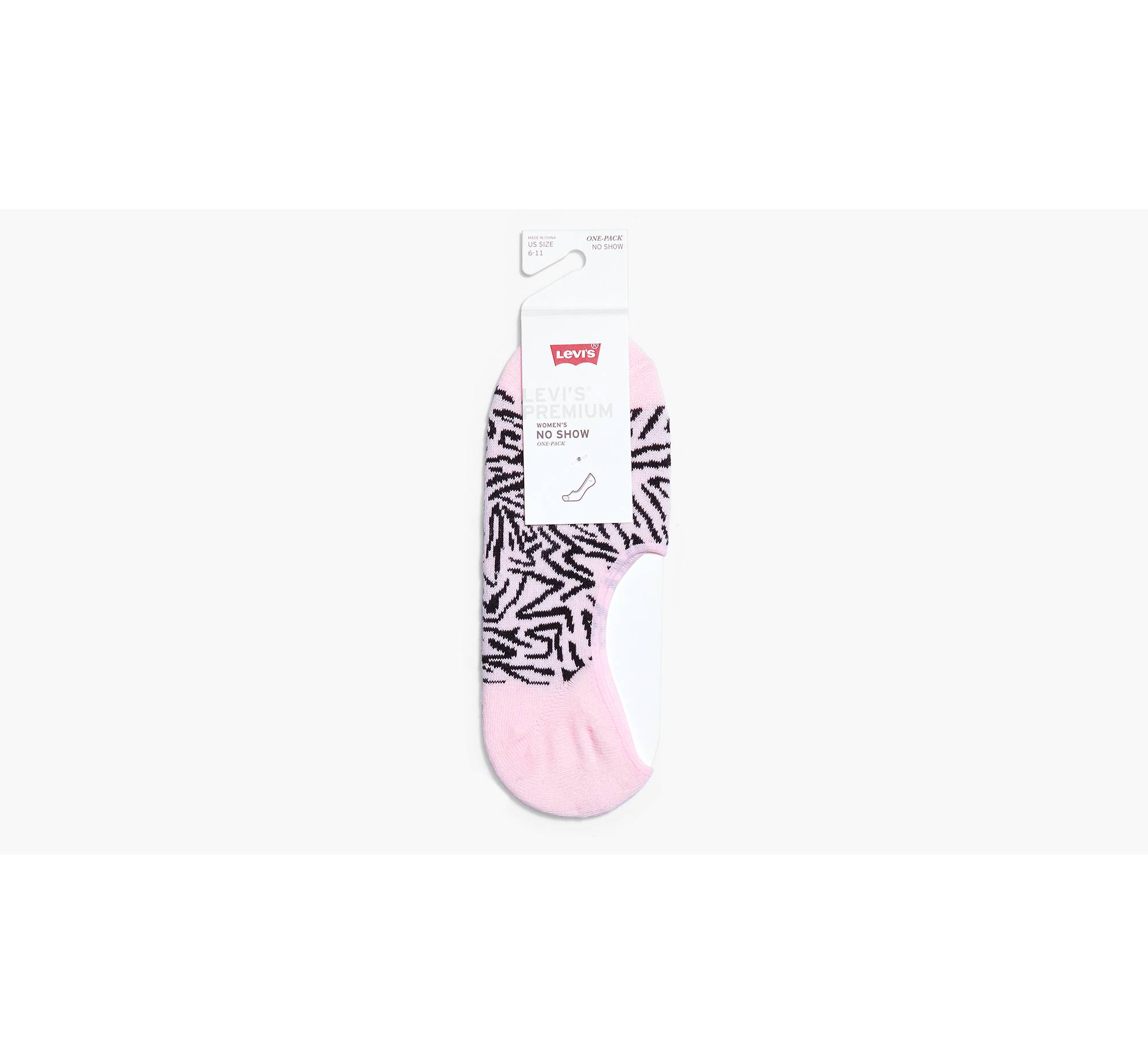 Zebra Print No Show Socks - Multi-color | Levi's® US