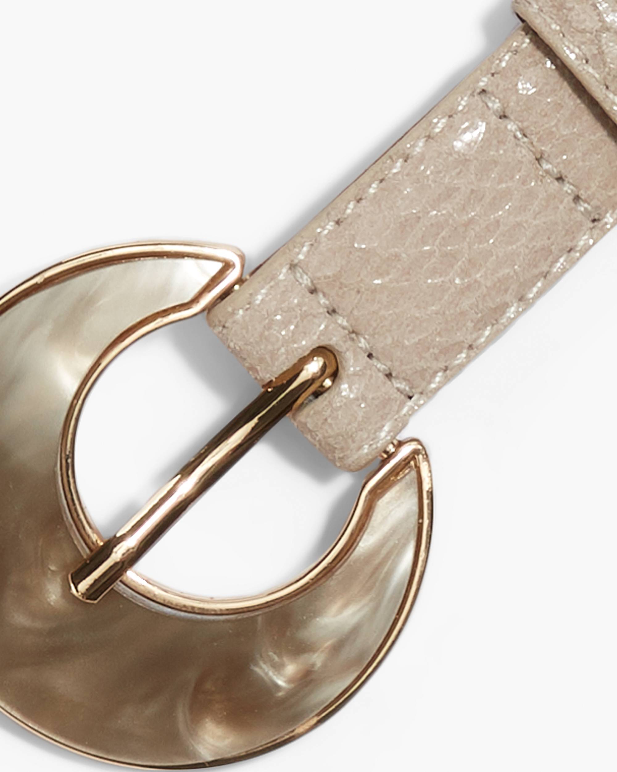 Pearl Buckle Snakeskin Belt 3