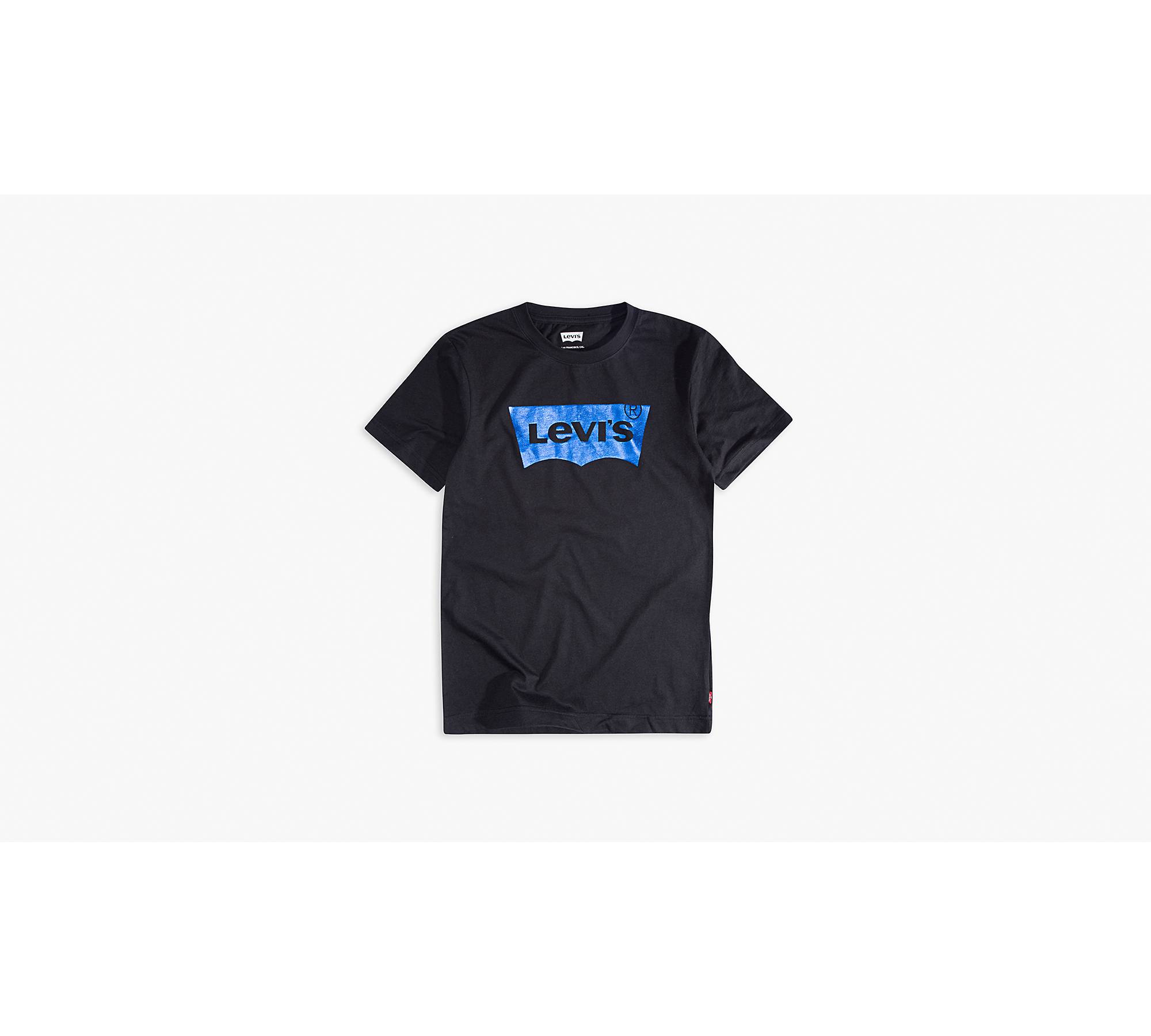 Big Boys Levi's® Logo Foil Tee Shirt - Black | Levi's® US