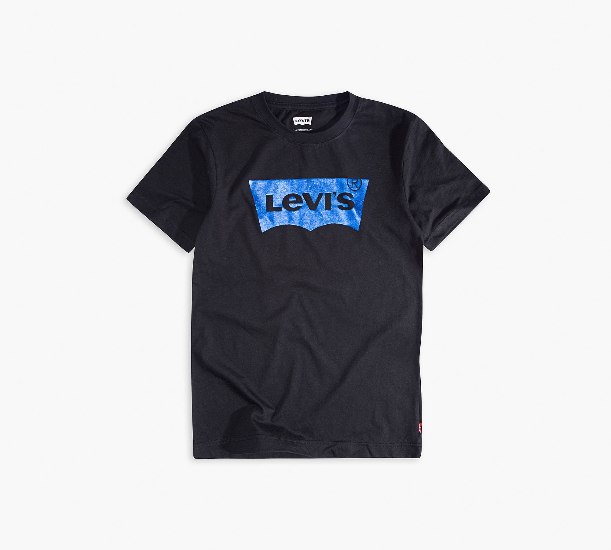 Big Boys Levi's® Logo Foil Tee Shirt - Black | Levi's® US