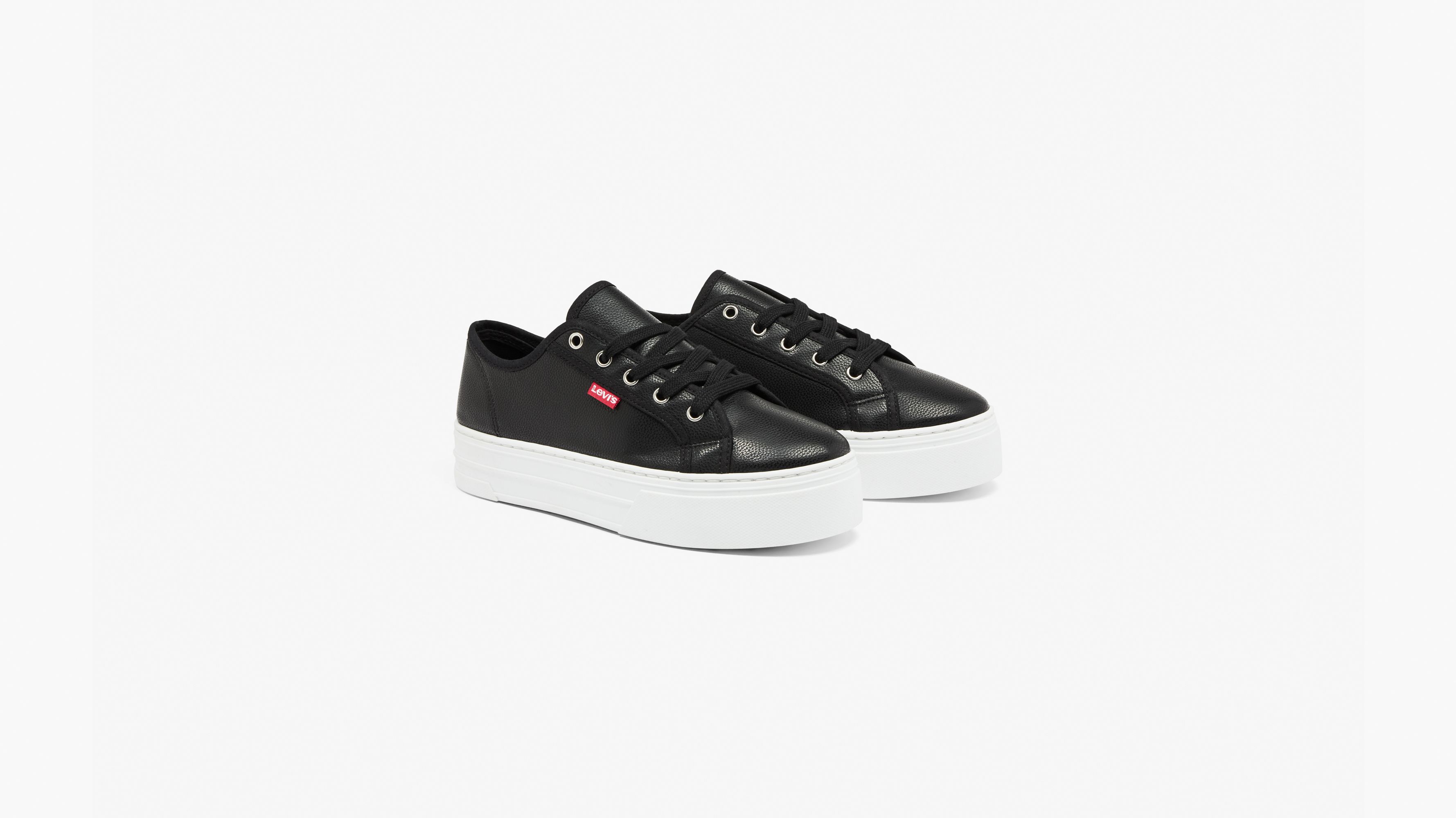 Tijuana Trainers Levi Flatform Trainers Tijuana Sneakers Black