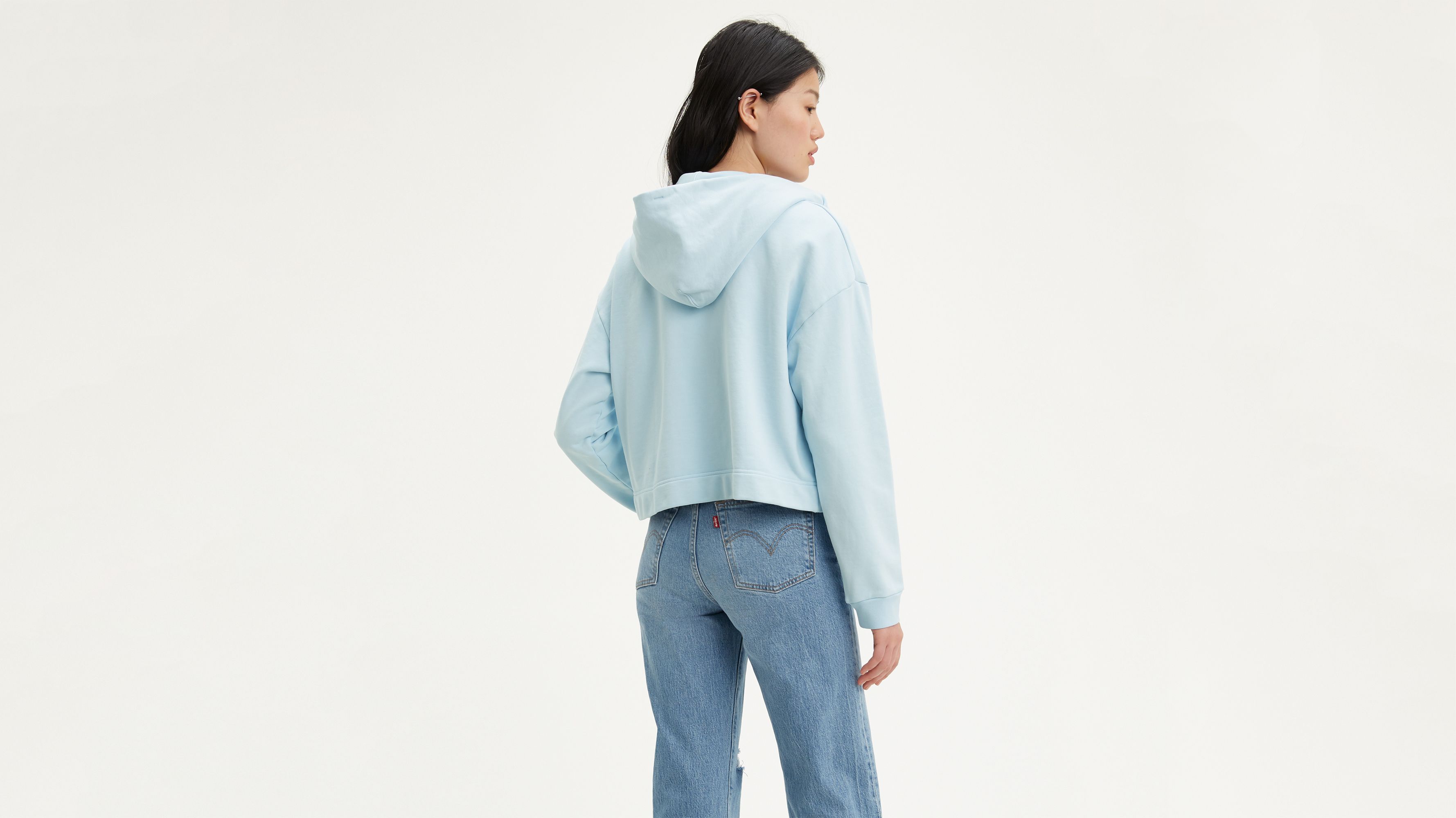 levis zip hoodie women's