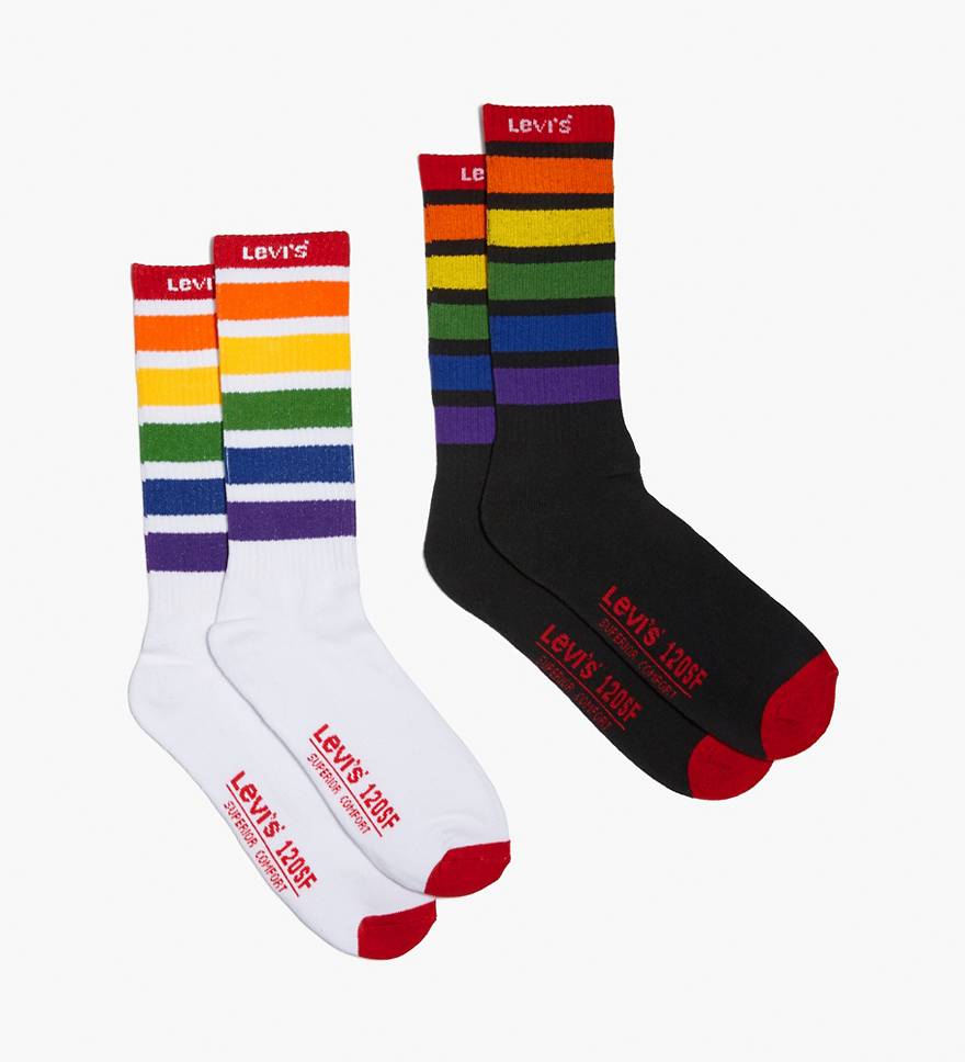 Levi's® Pride Vintage Cut Socks (2 Pack) 1
