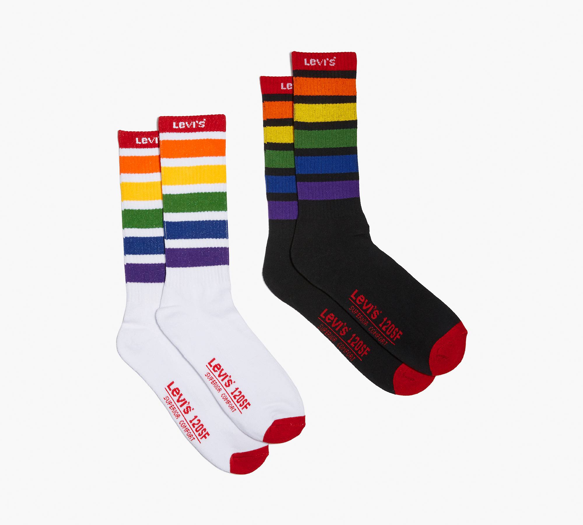 Levi's® Pride Vintage Cut Socks (2 Pack) 1