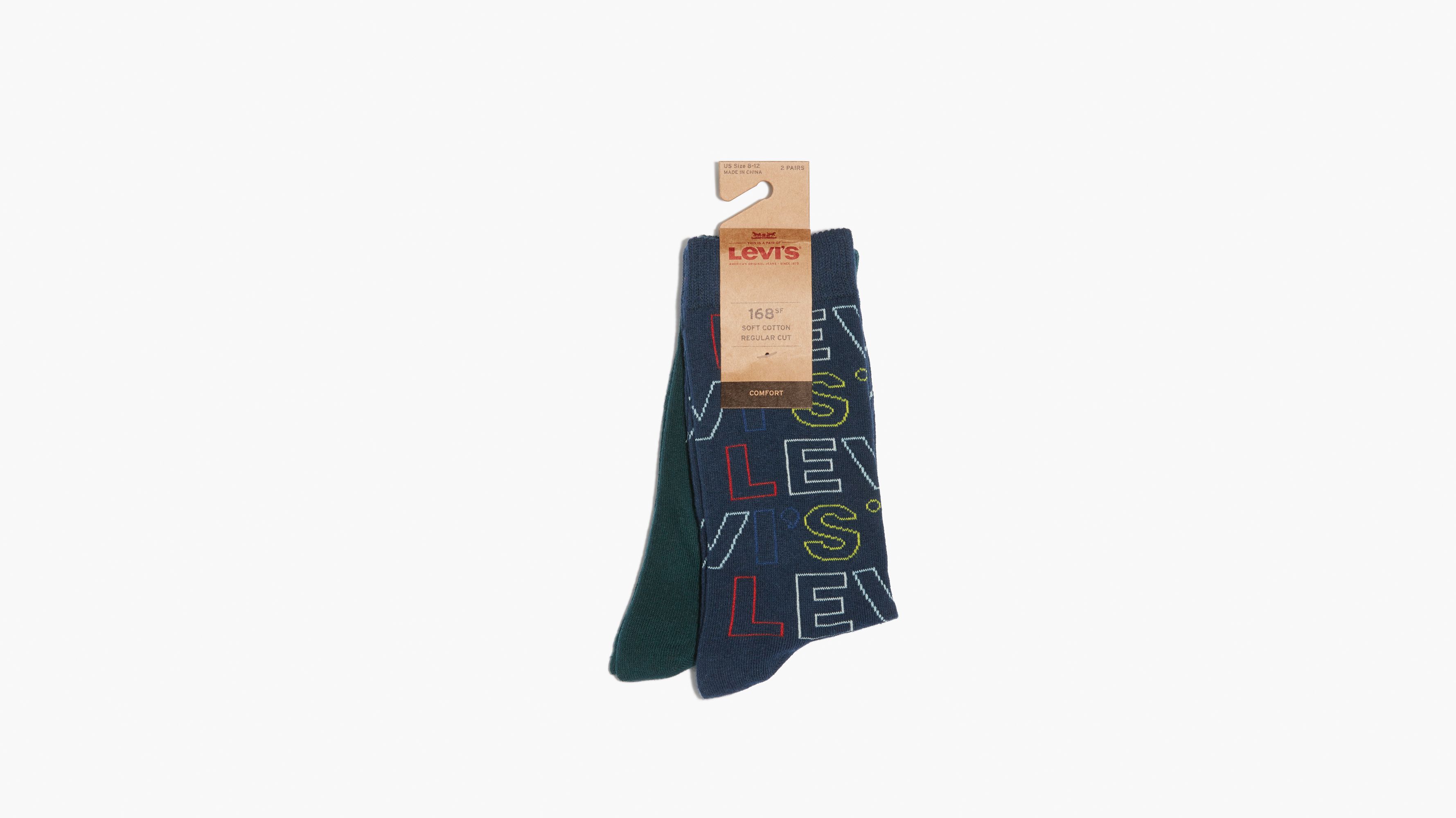 Levi's® Regular Cut Socks (2 Pack) 4