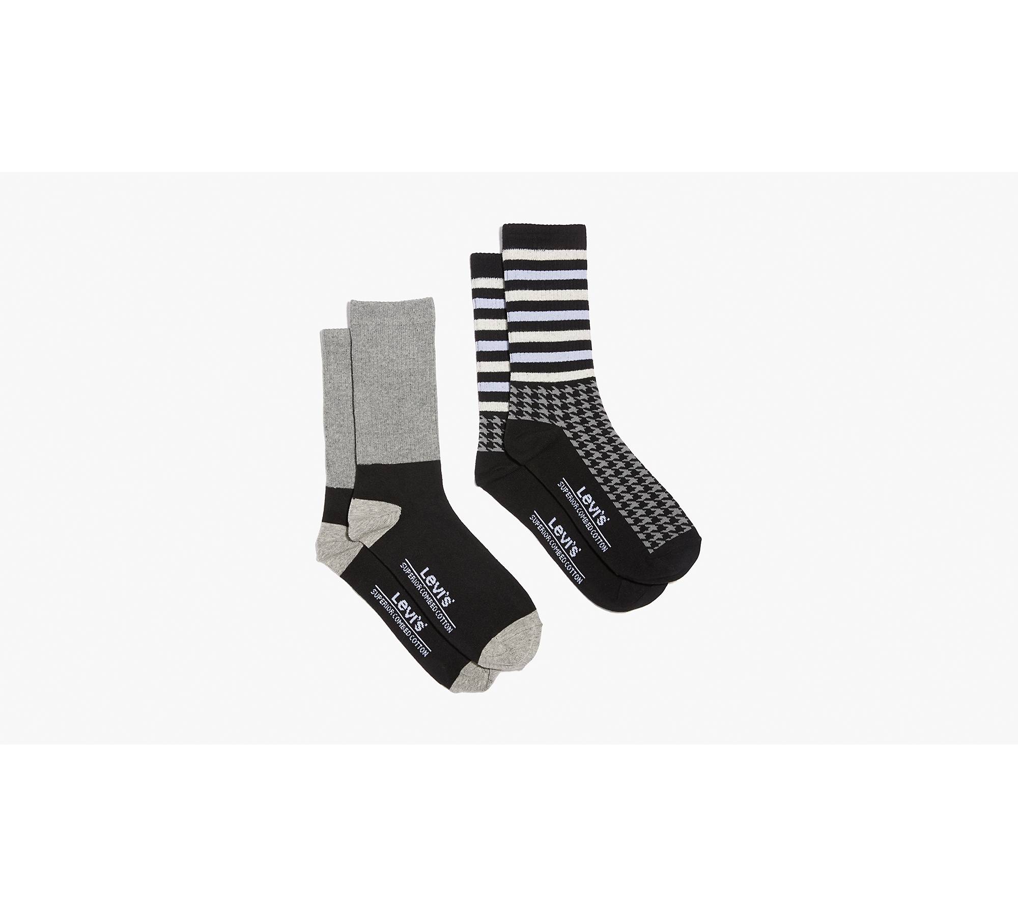 Levi's® Regular Cut Socks (2 Pack) - Black | Levi's® US