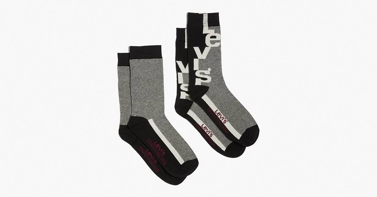 Levi's® Regular Cut Socks (2 Pack) - White | Levi's® US