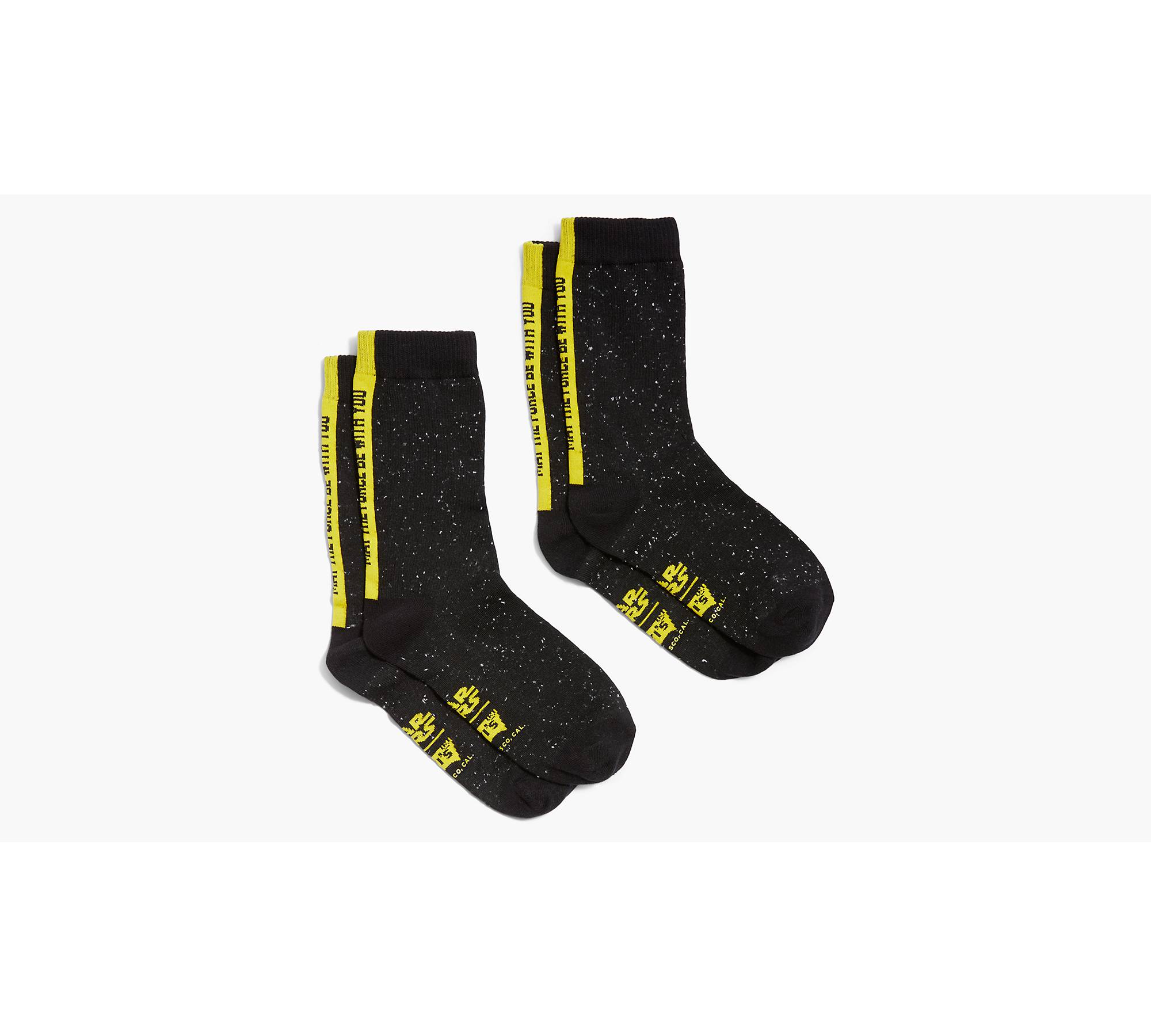 Levi's® X Star Wars Levi's® Regular Cut Socks (2 Pack) - Black | Levi's® US