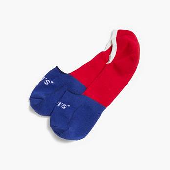 Levi's® No Show Striped Socks (2 Pack) 1