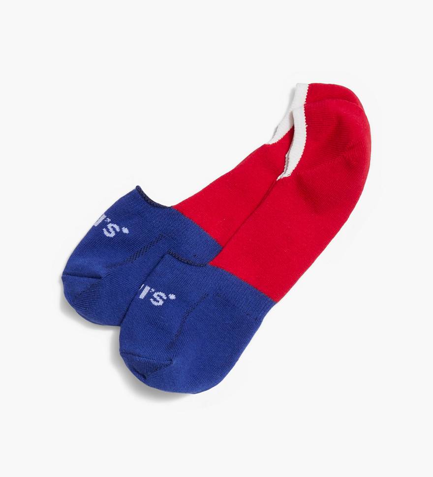 Levi's® No Show Striped Socks (2 Pack) 1