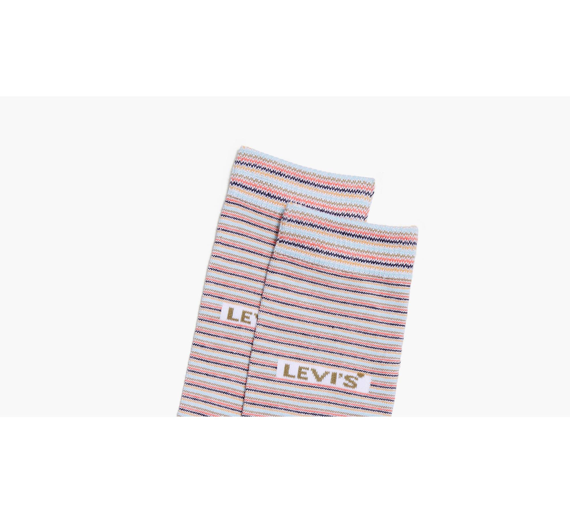 Levi's® Crew Cut Striped Socks (2 Pack) - Multi-color | Levi's® CA