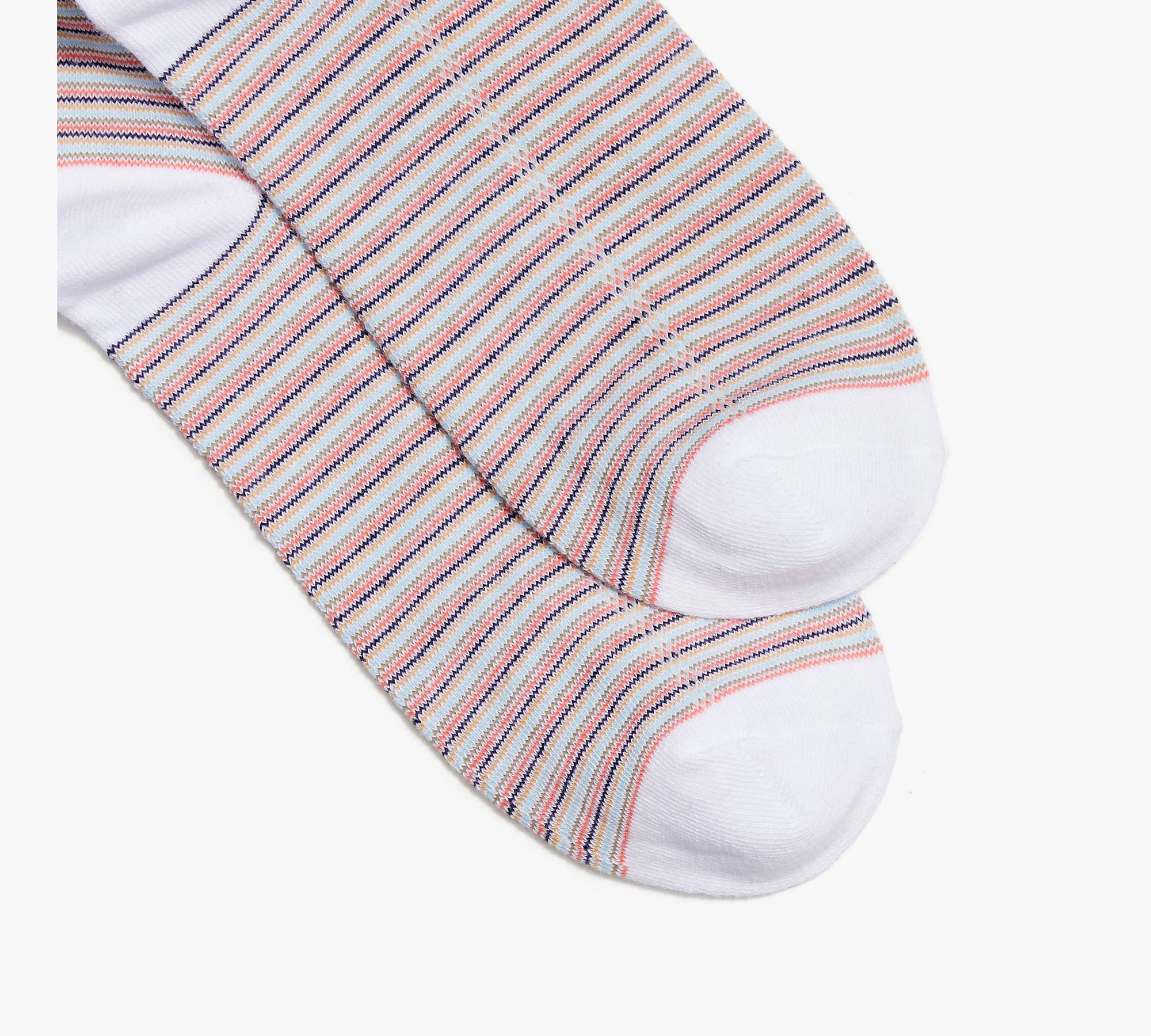 Levi's® Crew Cut Striped Socks (2 Pack) - Multi-color | Levi's® CA