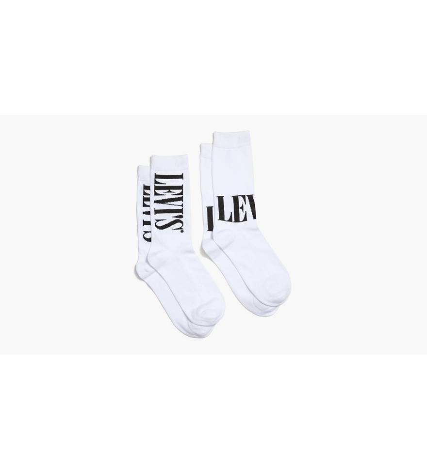 Levi's® Crew Cut Socks (2 Pack) - Multi-color | Levi's® US