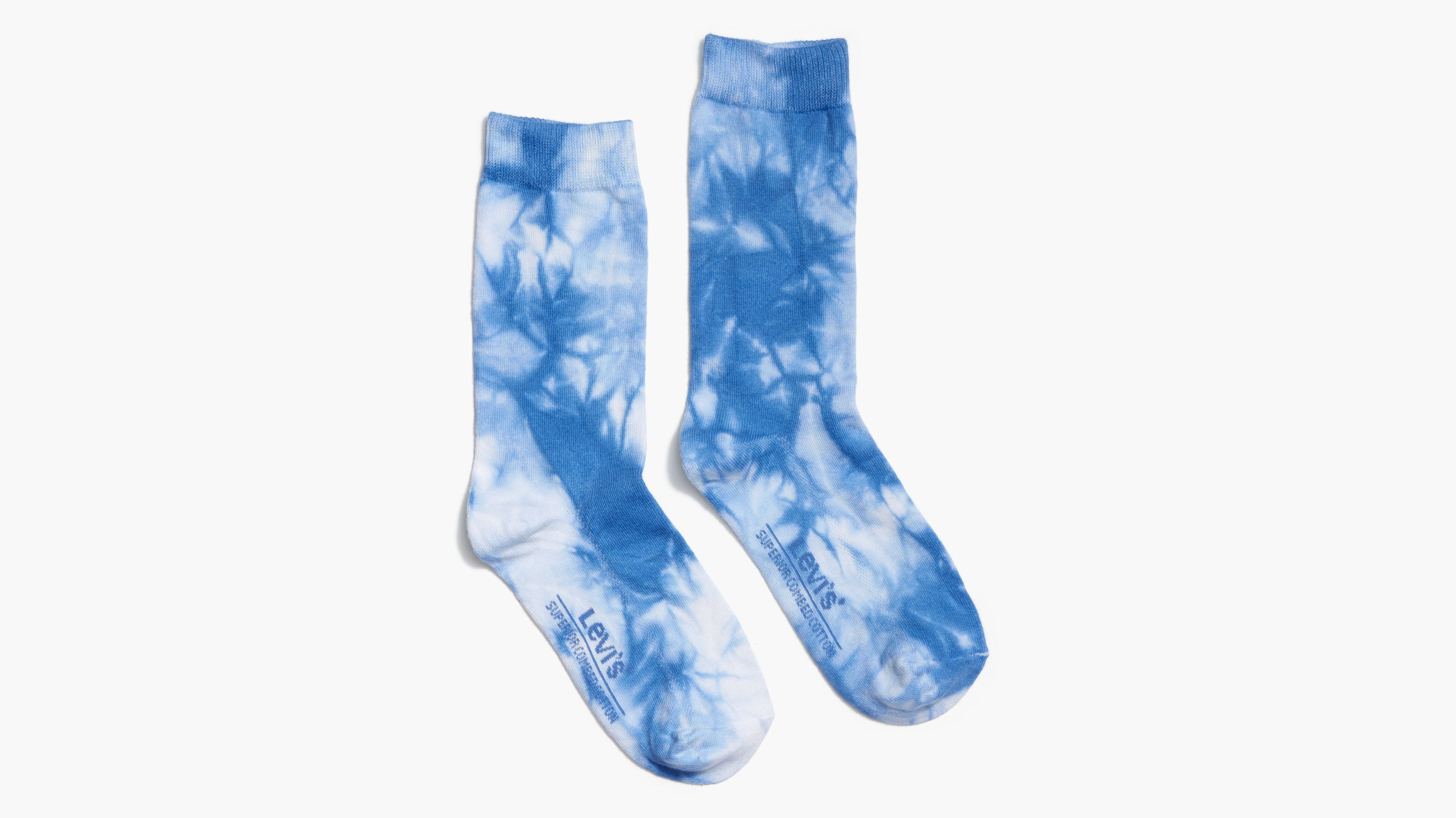 Levi's® Crew Cut Tie Dye Socks (2 Pack) Multicolor Levi's® US