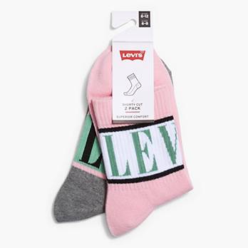 Levi's® Logo Short Socks (2 Pack) 5