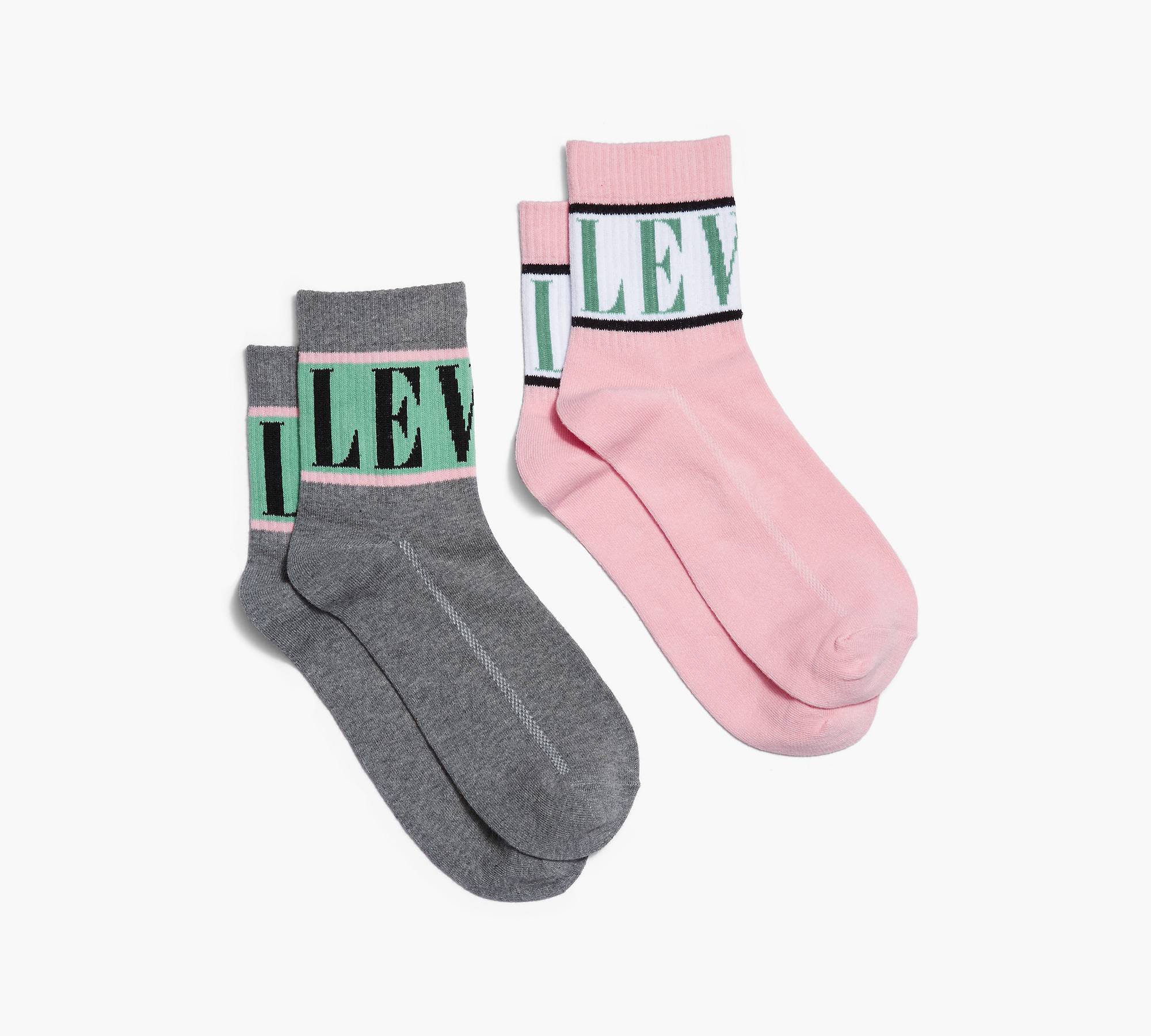 Levi's® Logo Short Socks (2 Pack) 1
