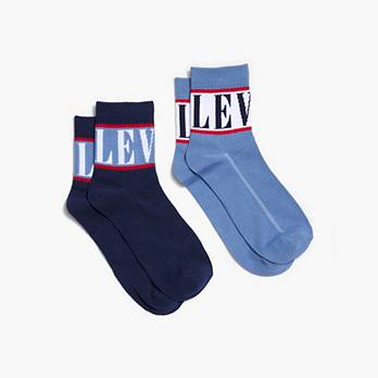 Levi's® Logo Short Socks (2 Pack) 4