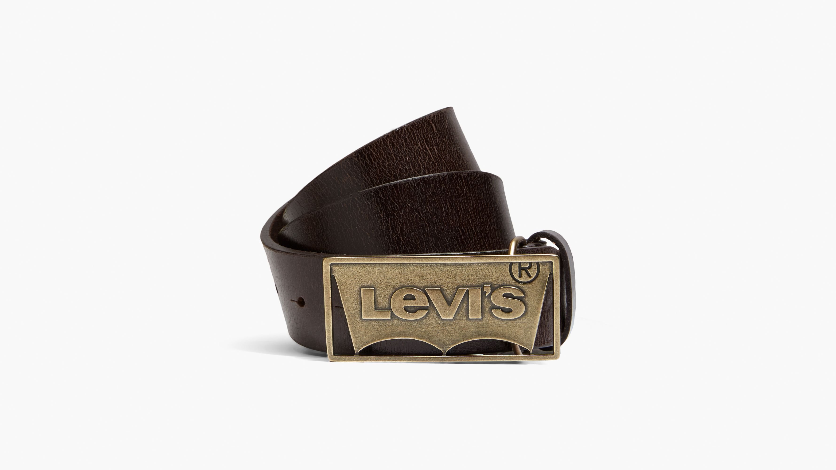 Levi's® Logo Plaque Belt - Brown | Levi 