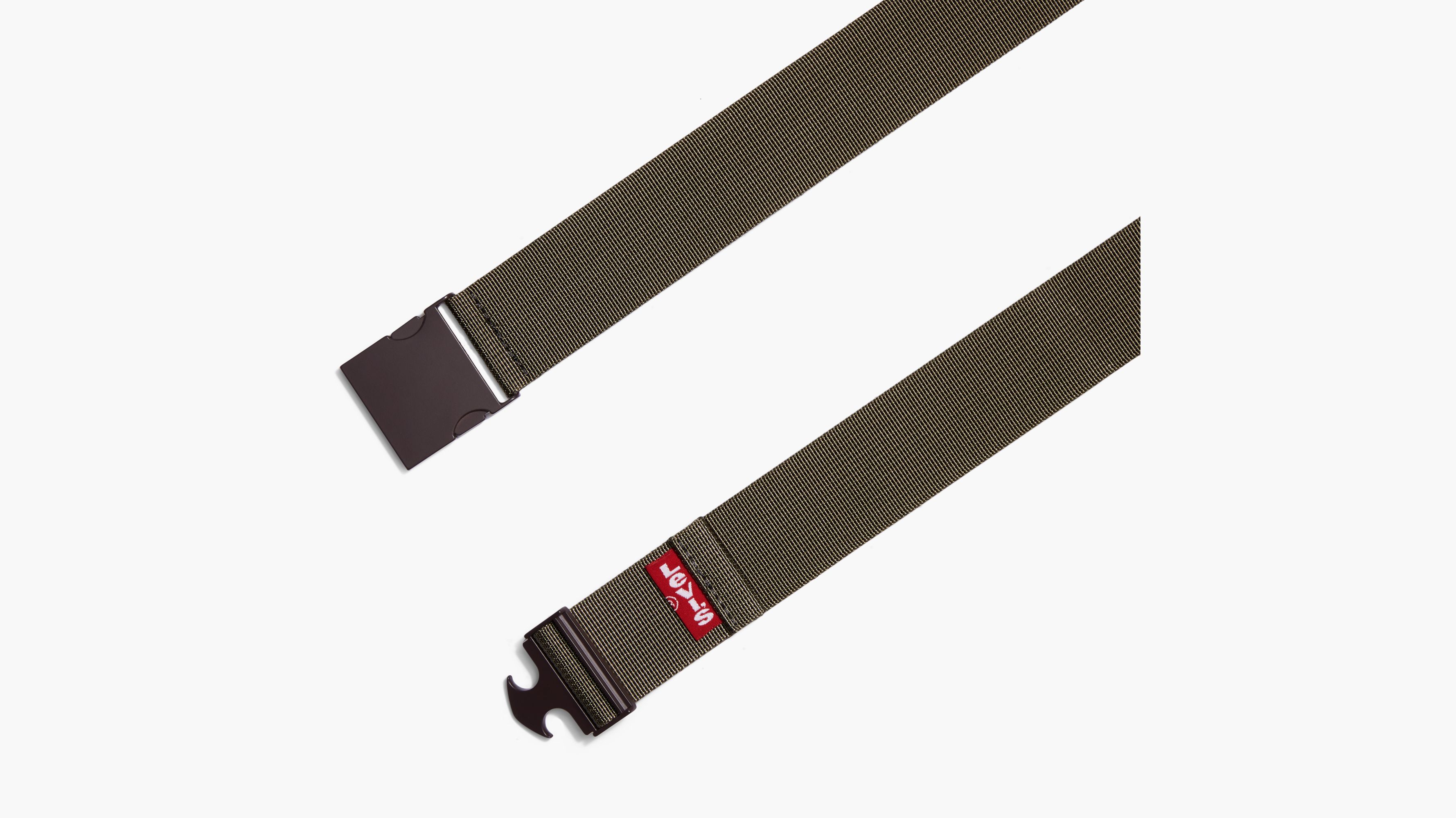 levis metal clip web belt