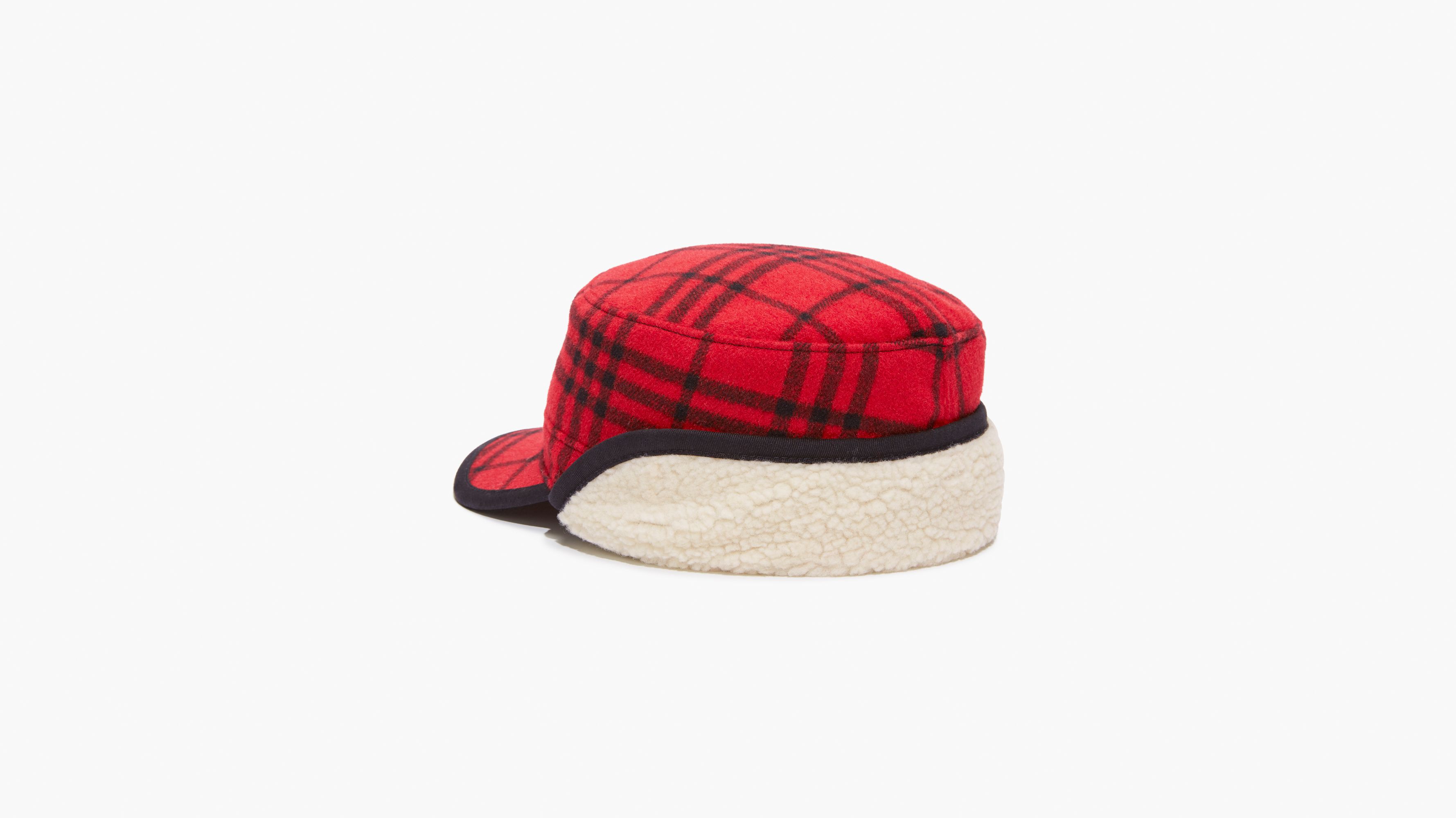 Winter Plaid Trapper Hat Red Levi's® US