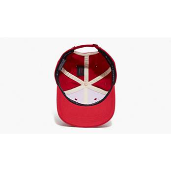Embroidered Tuna Red Brushed Cotton Flex-fit Hat