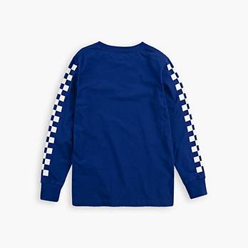 Toddler Boys 2T-4T Longsleeve Checkered Graphic Tee Shirt 2
