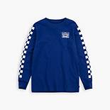 Toddler Boys 2T-4T Longsleeve Checkered Graphic Tee Shirt 1