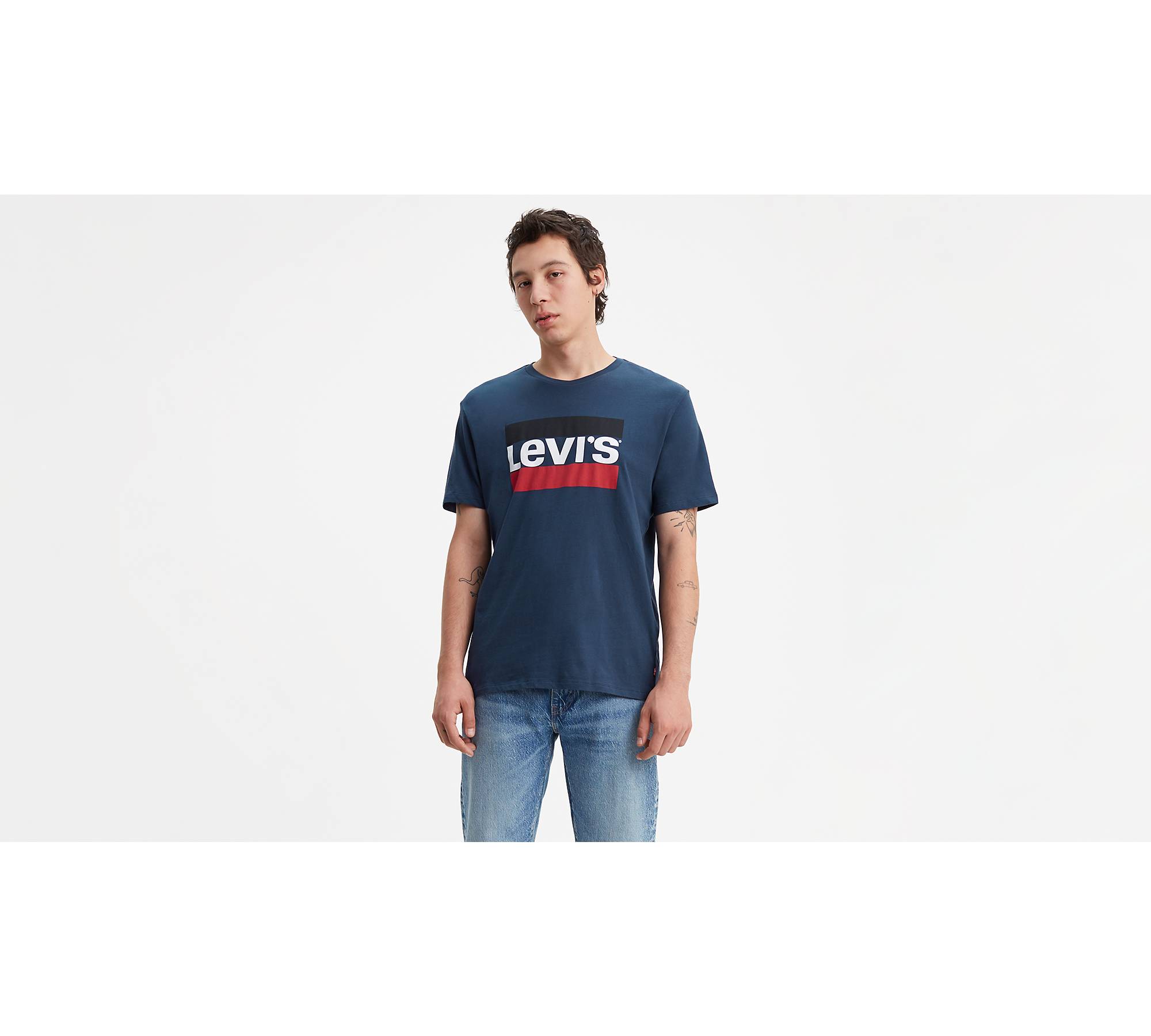 T-shirt homme tricolore Levi's, bleu/rouge