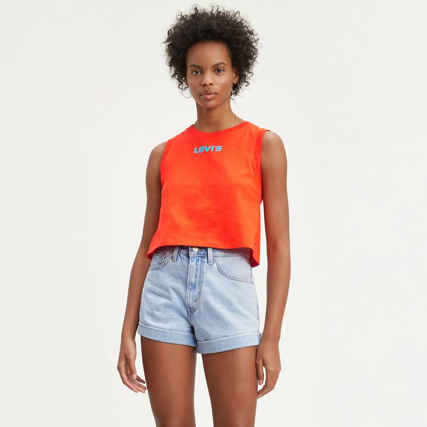 Graphic Crop Tank Top 1