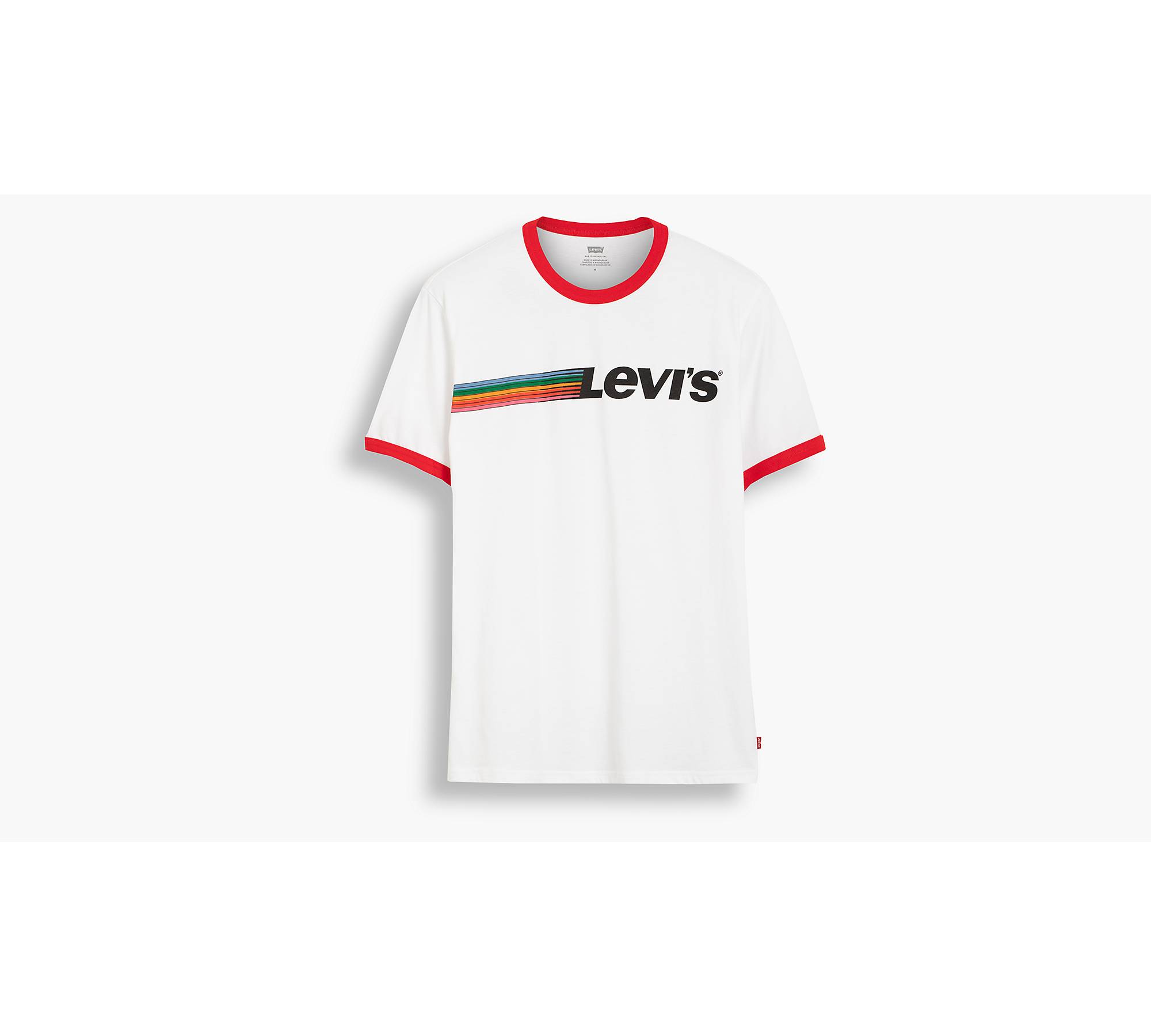 T Shirt Levi's homme blanc avec logo à la poitrine