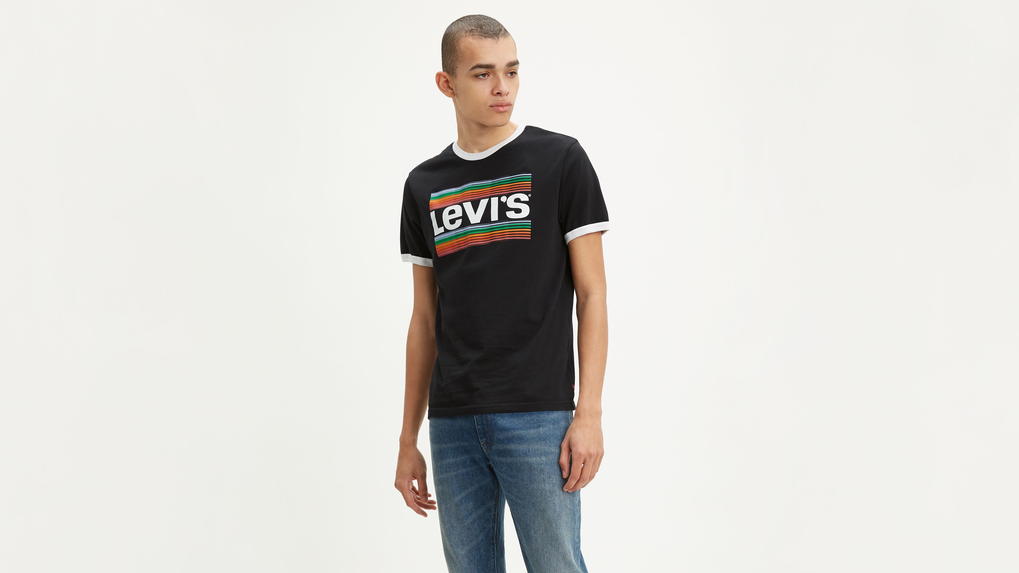 Levi's ringer cheap t shirt mens