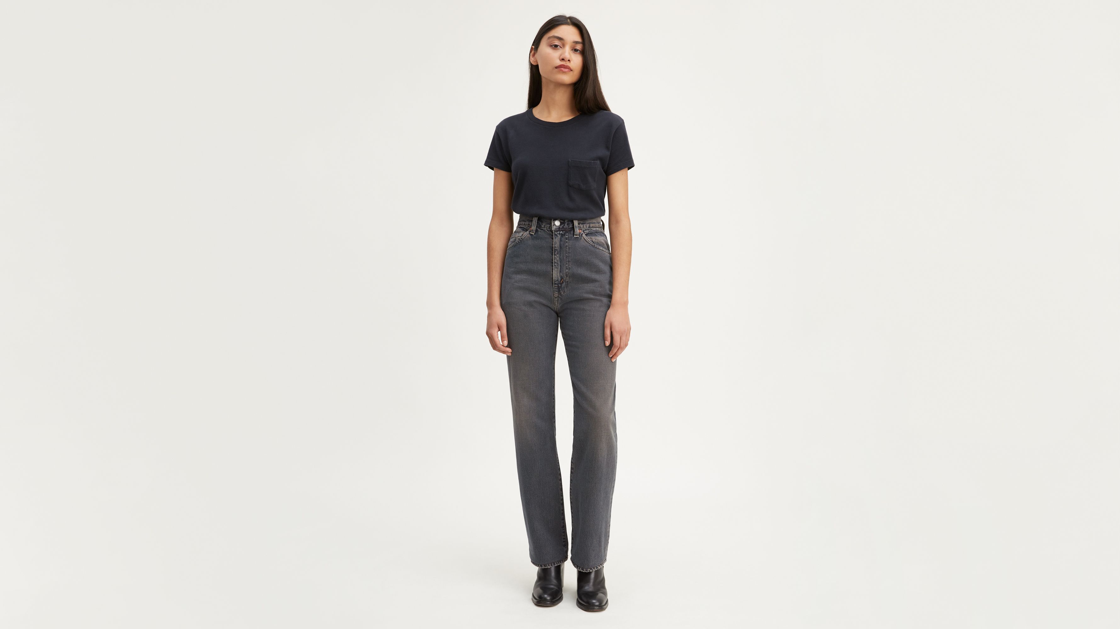 levi's 701 highrise straight jeans