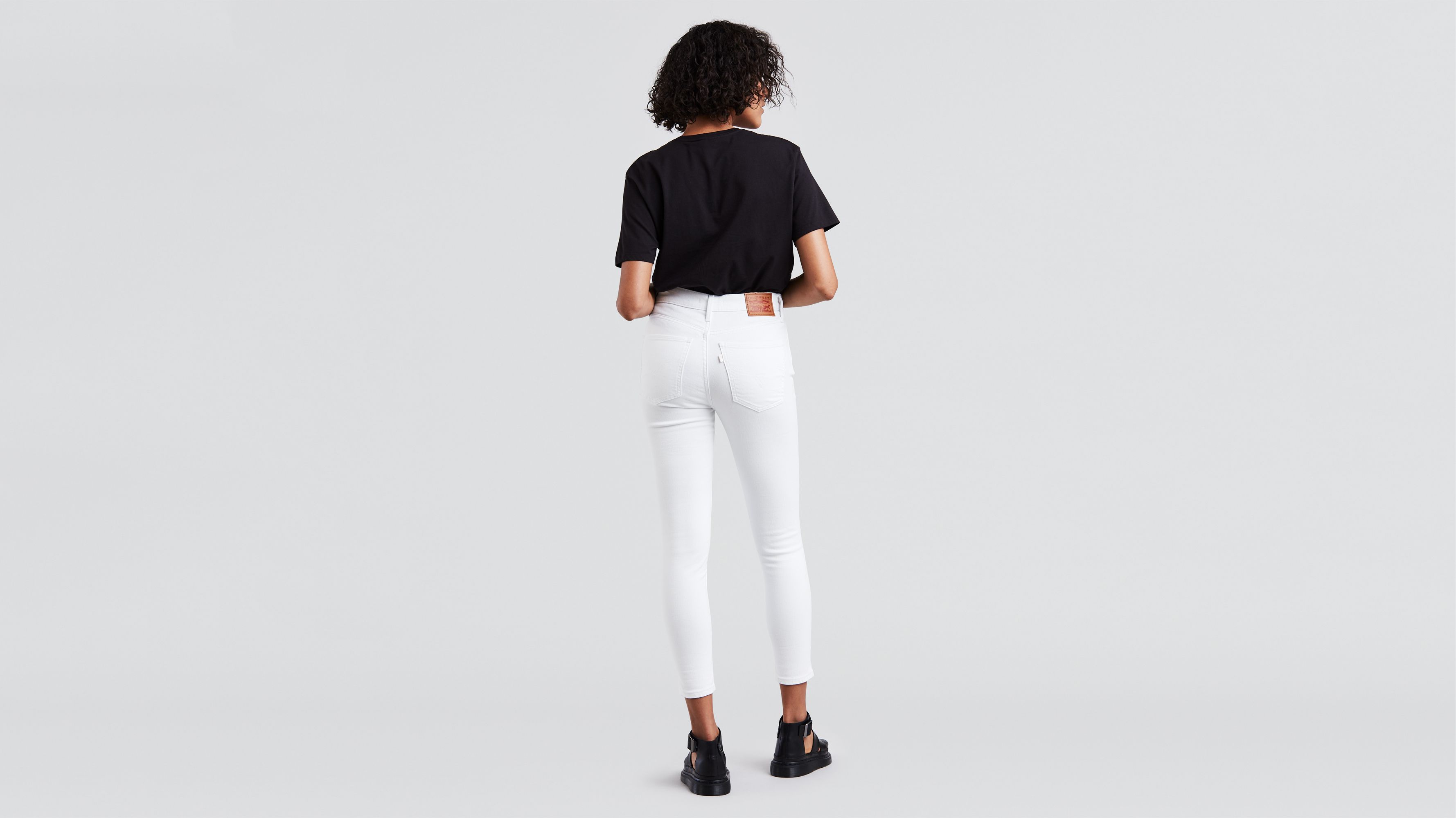 levi's mile high super skinny jeans white