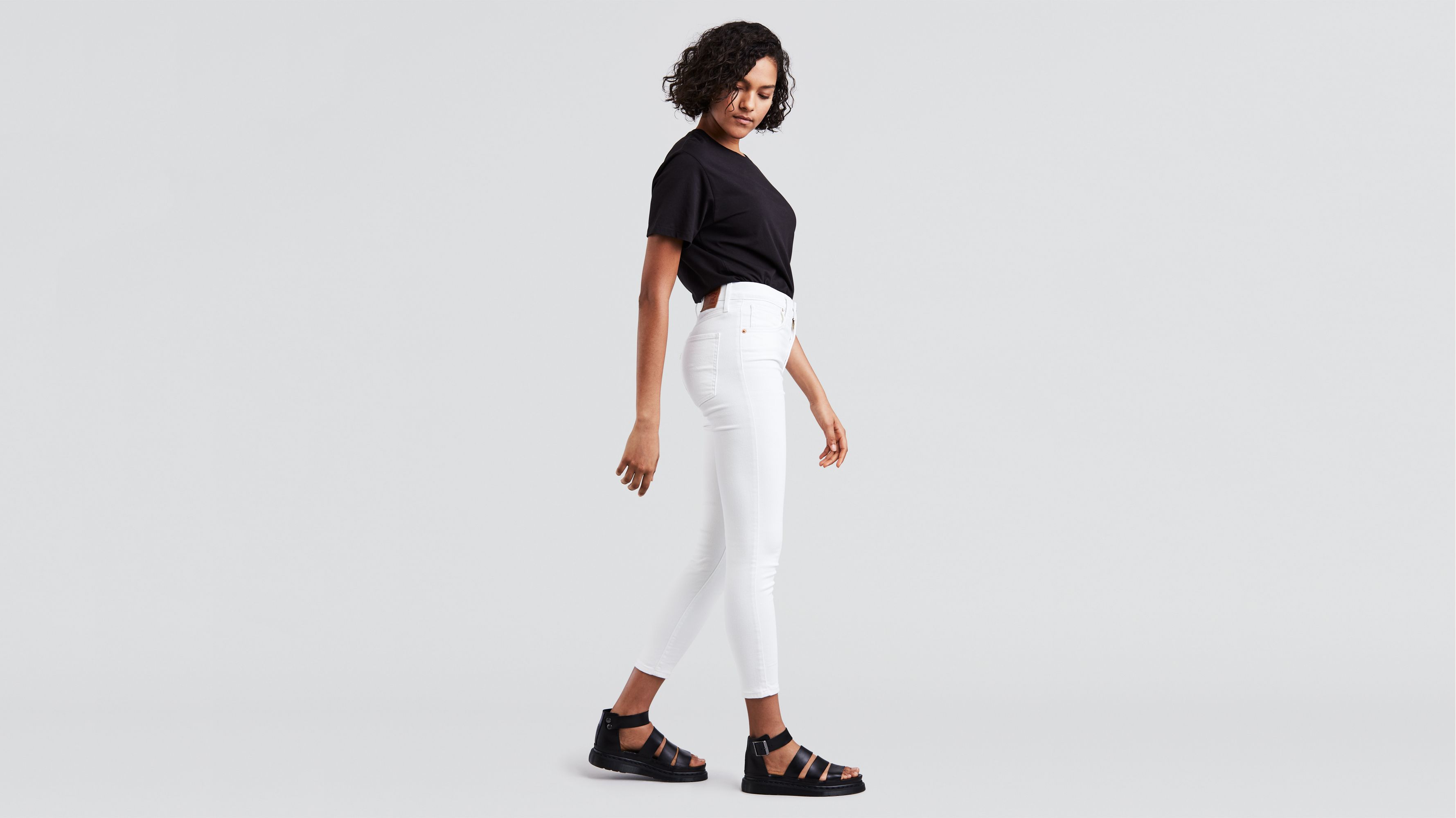 levi's mile high super skinny jeans white