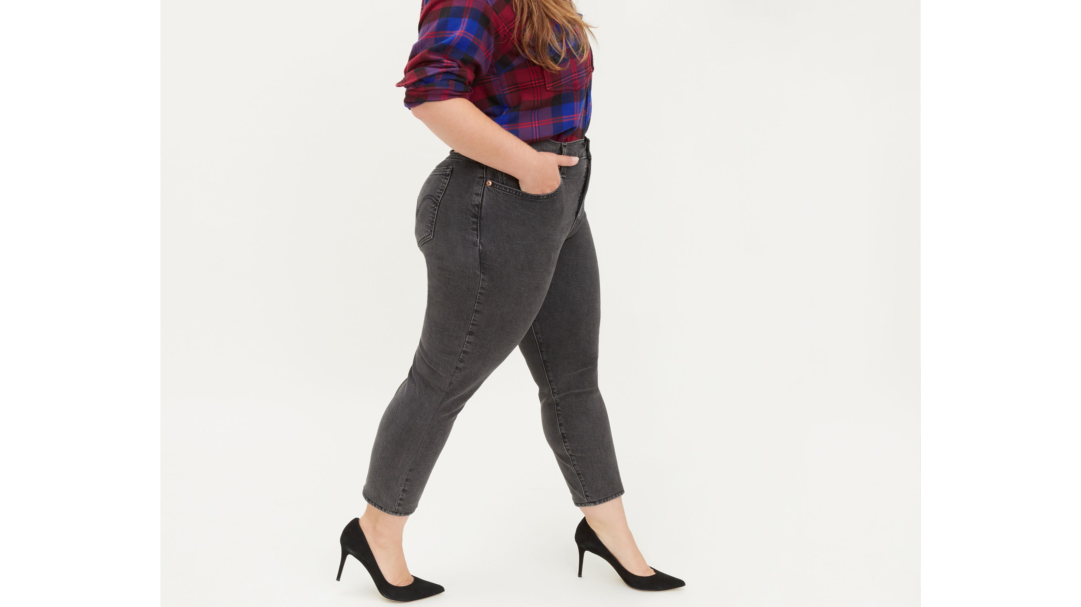 black plus size levi's