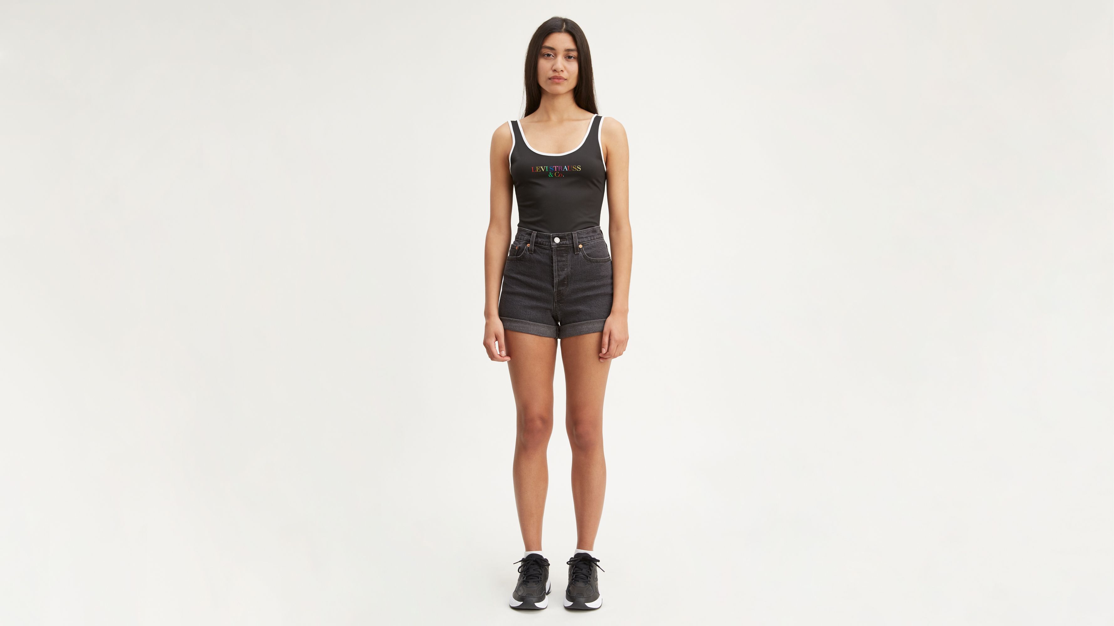 levi's high rise wedgie fit shorts