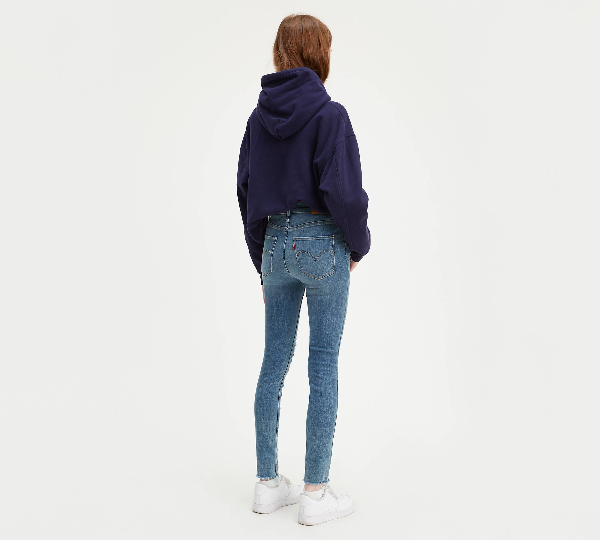 720 High Rise Super Skinny Ripped Women's Jeans - Medium Wash | Levi's® CA