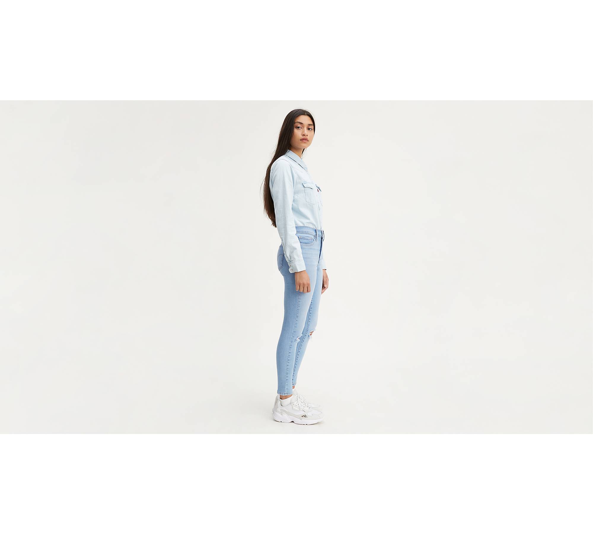 310 Shaping Super Skinny Ripped Women's Jeans - Light Wash | Levi's® US