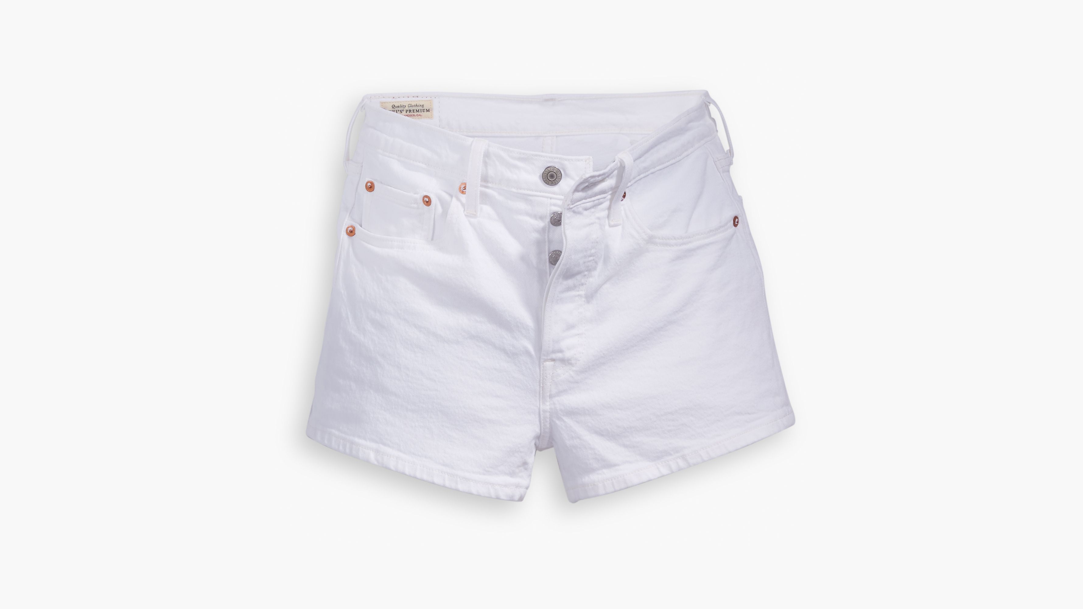 501® High-waisted Shorts - White | Levi 