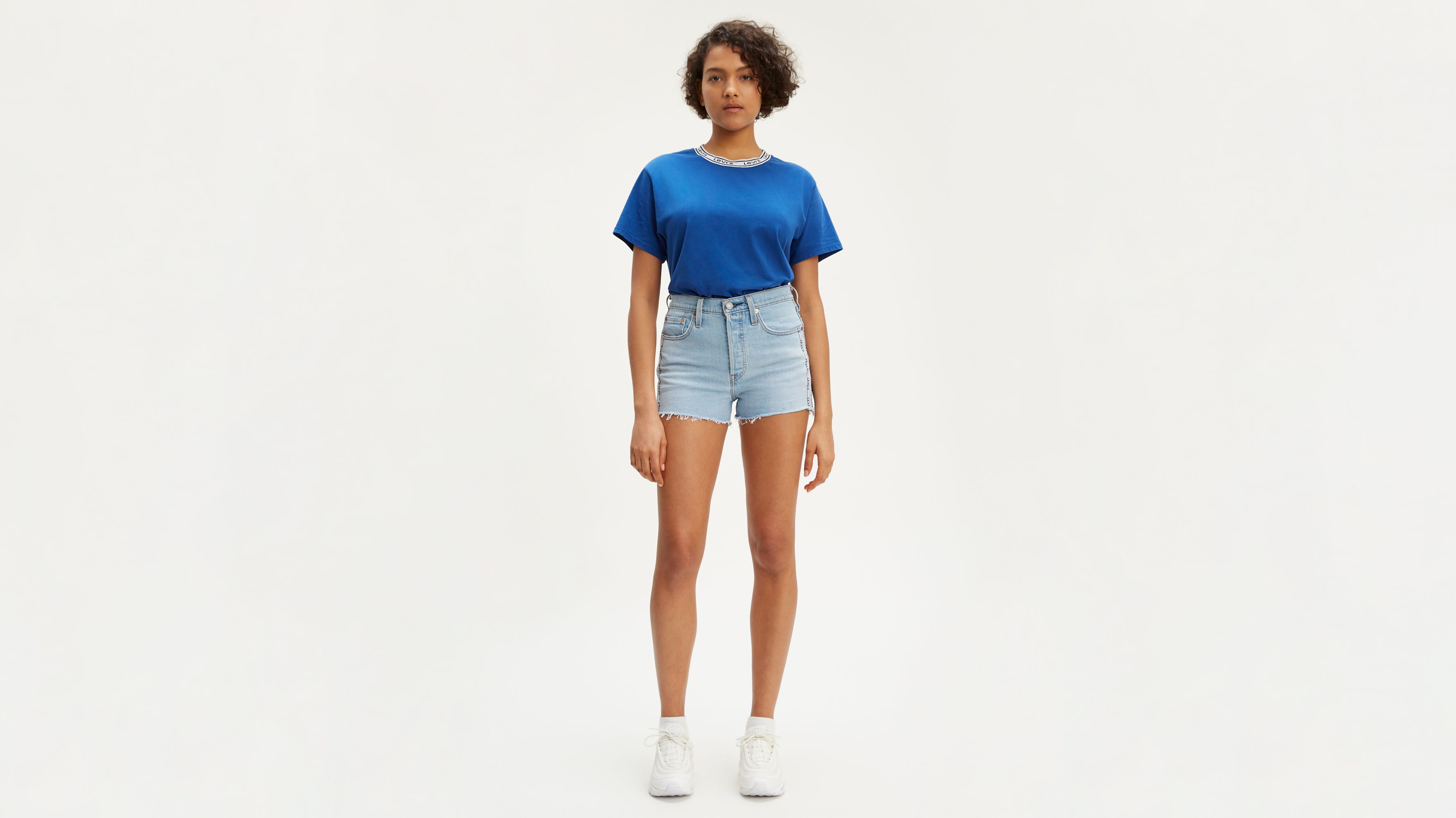 Levi's 501 cotton online high rise shorts