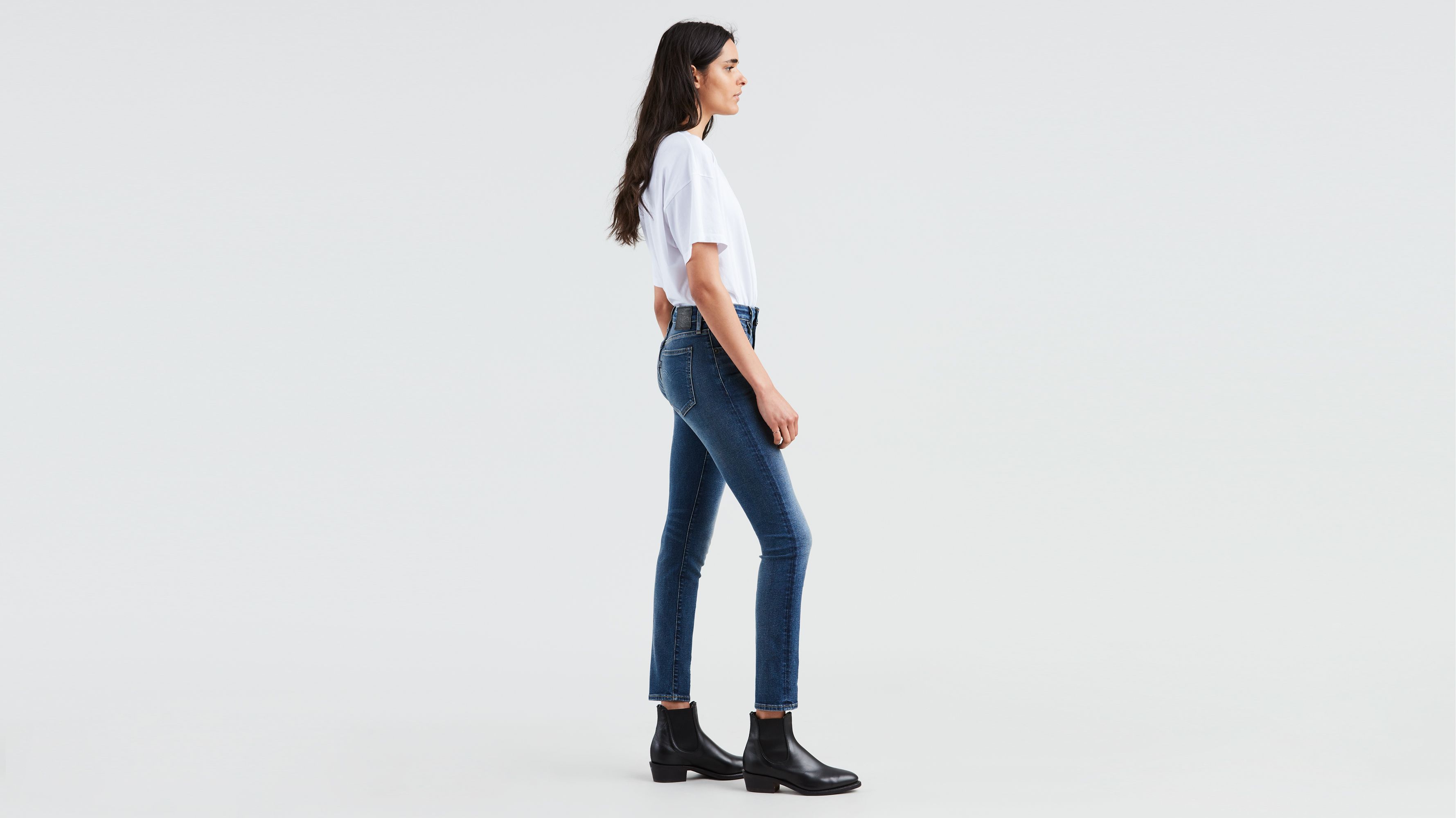 Levi's 721 high rise skinny store lone wolf