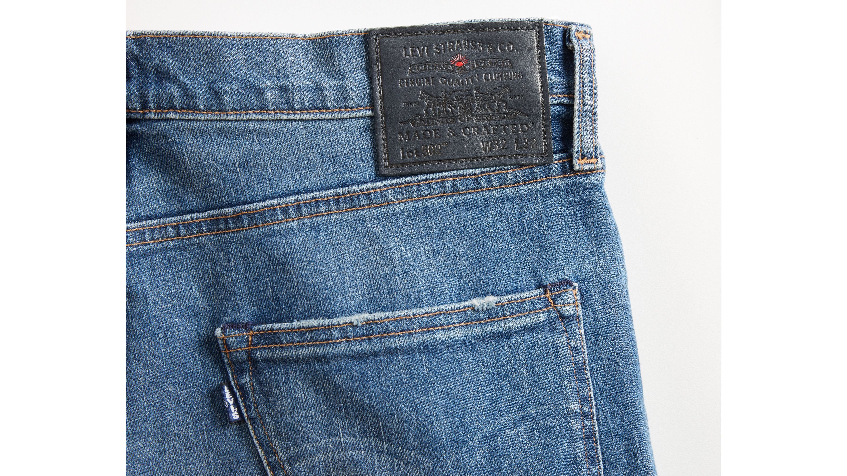 Made In Japan 502™ Taper Fit Selvedge Men's Jeans - Dark Wash