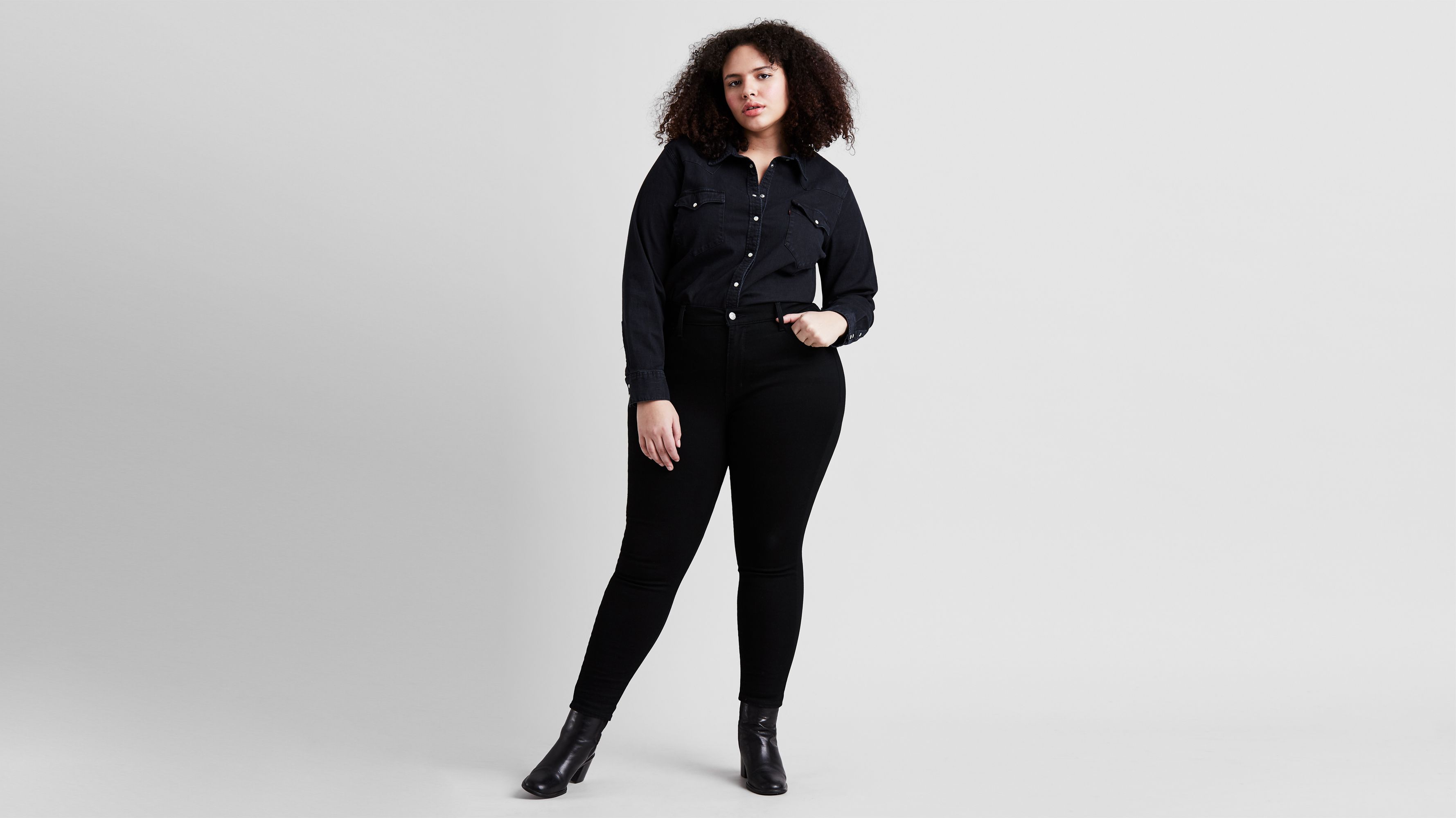 720 High Rise Super Skinny Women's Jeans (plus Size) - Black | Levi's® US