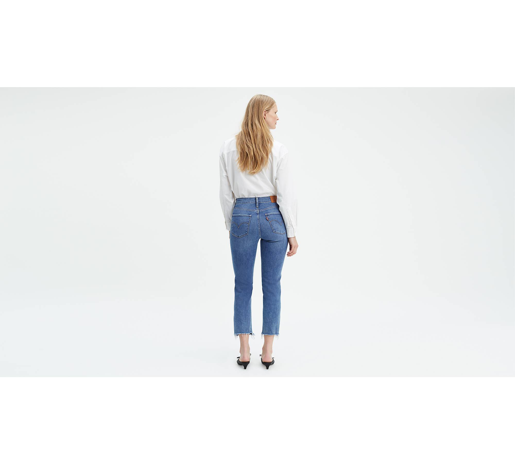 724 High Rise Slim Straight Crop Women's Jeans - Medium Wash | Levi's® US