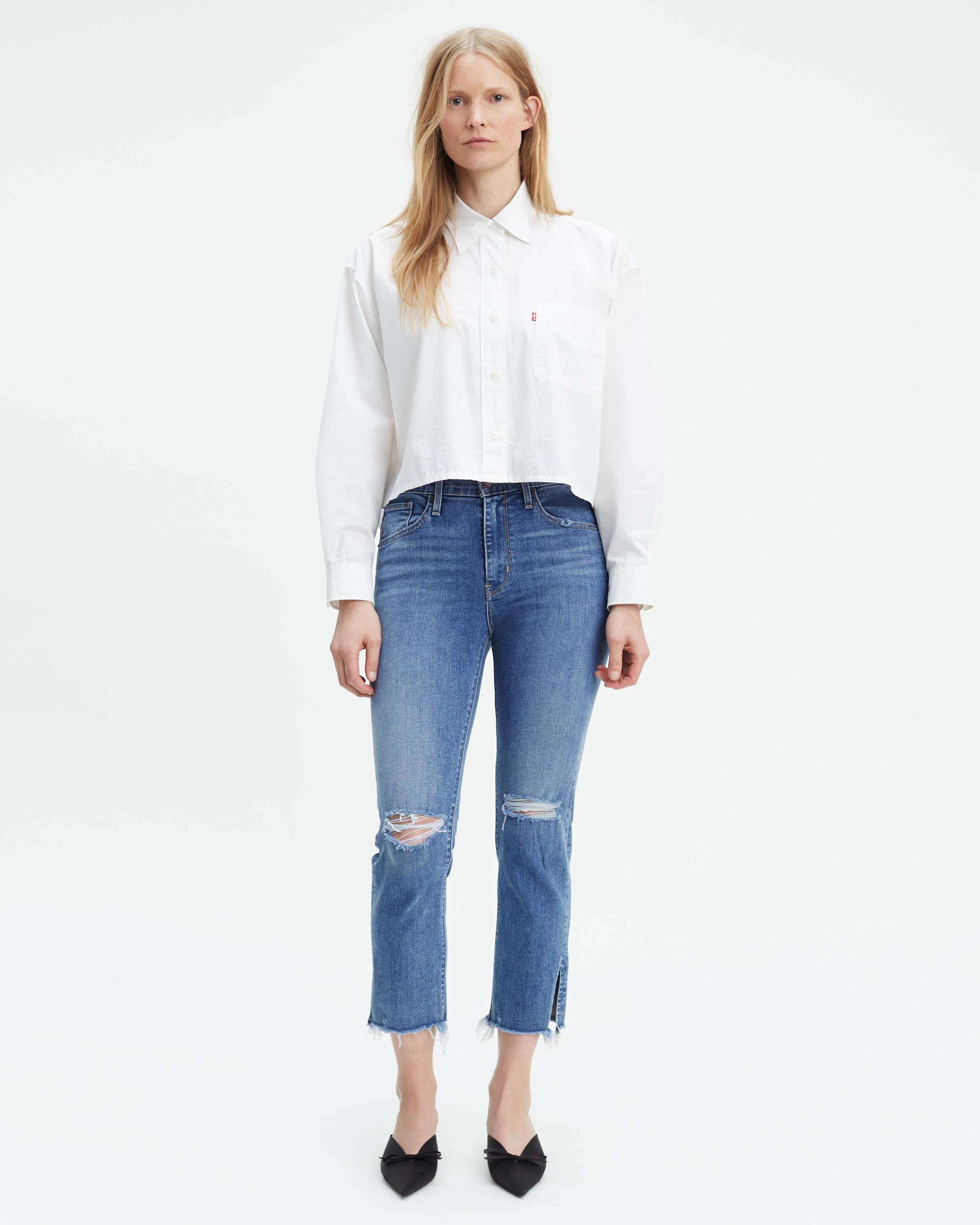 724 High Rise Slim Straight Crop Women's Jeans 1